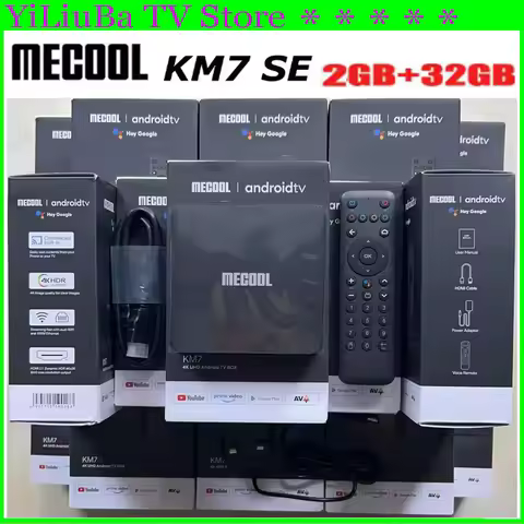 [Genuine]MECOOL KM7 SE Super cost-effective Android11.0 Smart TV Box 4K ATV Google Certified 2GB 32G