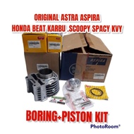 BORING PLUS PISTON KIT KVY BEAT KARBU SCOOPY KARBU SPACY ORI ASTRA