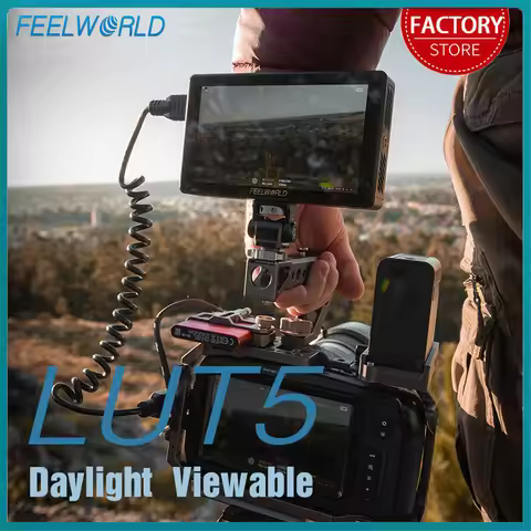 FEELWORLD LUT5 5.5 Inch Touch Screen DSLR Camera Field Monitor 1920X1080 IPS Panel 3000nit 4K HDMI I