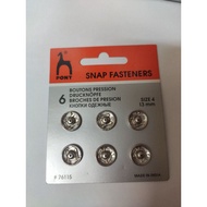 12mm pony snap fasteners button / butang ketiap pony 12mm