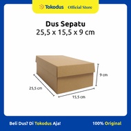 Navy Plain Shoe Box Cardboard | Plain Shoe Box | Shoe Box size 25.5 x 15.5 x 9 cm - Tokodus Katapang