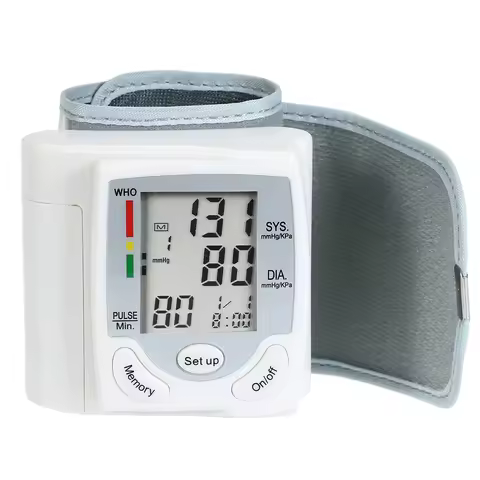 LCD Display Blood Pressure Monitor Wrist Pulse Meter Automatic Digital Pulsometer Sphygmomanometer F