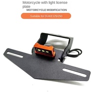 Modification Applicable390KTM Short tail200 125Stainless Steel License Plate Holder  Rear Rack DUKE2