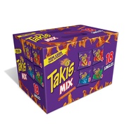 TAKIS Rolled Mix Pack Tortilla Chips Box with 18 Bags x 28g