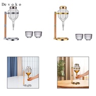 Devoko Japanese Cold Sake Decanter Practical Sake Pot Dispenser for Barware Housewarming Gift Restau