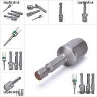 💕Hot sell 3 X Socket Adaptor Set 1/4 to 1/2 1/4 3/8 inch Cordless HEX Drill Bit Driver New