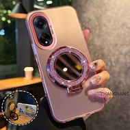 Case For OPPO A98 5G A97 5G mirror phone casing hard shockproof Cover new design aesthetic CYMWX01