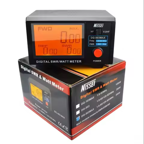 NISSEI DG-503 MAX Digital SWR Meter SWR Watt Meter CW/FM/SSB/AM/DMR