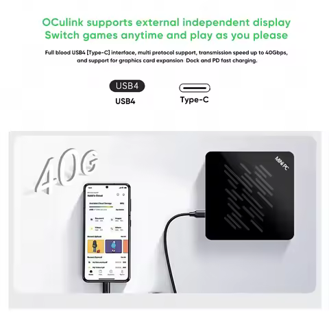 Topton Intel Ultra 9 285H Gaming Mini PC 7 255H 165H 5 125H OCuLink USB4 2x2.5G LAN 2xNVMe Desktop C