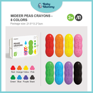 Babymommy👶🏻Mideer Washable Beeswax- based Peas Crayon- 8 Colors/ 12 Colors/ 24 Colors Available