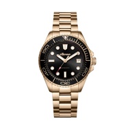 Ellesse Massimo 3 Hands Date Automatic Black Dial Two-Tone Stainless Steel Bracelet Men Watch W03-00