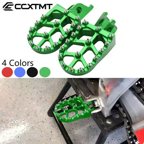 CNC Rests Pedals Footpegs Foot Pegs For Kawasaki KX KLX KXF 250 450 250F 450F 250X 450X 450R 2006 20