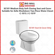Zella Seat Cover SC101 / Sericite Inno WC1018/1031 Suitable for Washdown Two Piece Water Closet C-10