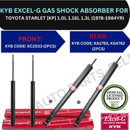 KYB GENUINE ABSORBER (FRONT, REAR) FOR TOYOTA STARLET [KP] 1.0L 1.16L 1.3L (1978-1984YR)