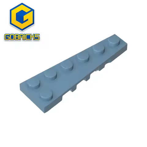 Gobricks GDS-2143 Wedge Plate 6 x 2 Right compatible with lego 78444 Assembles Building Blocks child