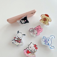 Cartoon My Melody Cellphone Ring Holder Finger Griptok Sanrio Kuromi Phone Bracket Holder Anime Mobi