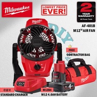 Milwaukee M12 AF Air Fan / Cordless Compact Mini Air Fan