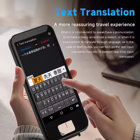 Portable S50 Pro Smart Translator Pen Large Screen Realtime Online Languages Translation Voice Photo