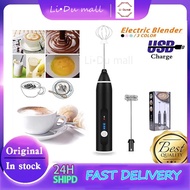 Handheld Milk Frothers Egg Beater Electric Coffee Mixer USB Rechargeable Foam Maker Mixer 3-Speed fo