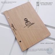 Restaurant Menu Book Menu Book Stand FREE ENGRAVING LOGO