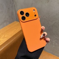 秒變17系列8個色TPU矽膠適用於蘋果17promax手機殼16promax保護套15promax防摔14promax-橙色 iPhone 17