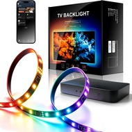 Immersion TV Backlight Strip with HDMI2.0 Sync Box, RGBIC LED Lights Sync with TV, Compatible with A