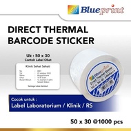 Direct Thermal Sticker 50 x 30 BLUEPRINT Sticker Label 50x30 mm 1 Roll