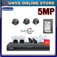 DAHUA 5MP COLOR & VOICE cctv Recording DVR 5MP + Camera Night 5MP COLOR  + Record Voice