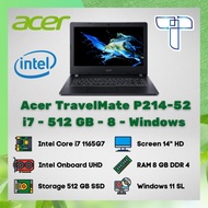 (Baru) Acer Travelmate P214 Laptop Notebook - Core I7 - 512 Gb - 8 -