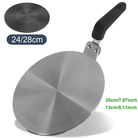 Stainless Steel Induction Cooker Heat Conduction Plate 13/20cm Round Heat Diffuser Plate Induction S