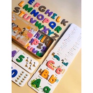 Alphabet Numbers Cards Alphanumeric Kids Children Toddler Baby Learning First Words Gift Present Birthday Christmas