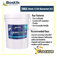20KG Bostik Block A750 Boscoseal AC2 - Water Based Acrylic Polymer Fibre Reinforced Roof Waterproofi