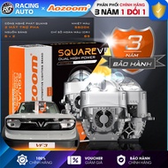 AOZOOM Square V3 LED Bi-Light 80W Capacity - X2 Headlight Assist, VF3 Car LED Light, Narrow Car Mode
