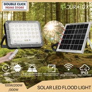 IP65 Duralux Solar Led Flood Light 100W 200W 300W Solar Led Sport Light With Remote Control