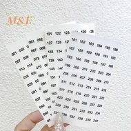 [M&E-t] 1/4sheets Waterproof Laser Number Label Stickers For DIY Craft Self Adhesive Nail Polish Lip