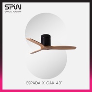 SPIN Espada (OAK Wood Blades) No Light (43inch / 52inch / 60inch) Ceiling Fan