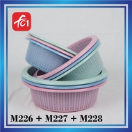 FC1 Combo Set 3 in 1 Kitchen Basket Colander Multipurpose Round Colander