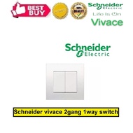 Schneider vivace 2gang 1way switch