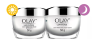 50g + 50g OLAY โอเลย์ Luminous สูตรผิวใส เดย์ครีม + ไนท์ครีม | Day Cream 50g + Night Cream 50g