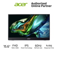 Acer PM161Q B | PM161QB 15.6" IPS 4ms Portable IPS Monitor (miniHDMI/ USB-Cx2/ AUXO) Free-sync Built