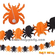 Halloween crepe paper garland banner