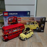 LEGO 10258 London Bus & 10271 Fiat 500
