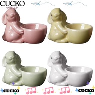 BACKSTR Rabbit Egg Cup, Egg Organizer Creative Ceramic Egg Cup, Creative Ceramic Egg Stand Easter Ce