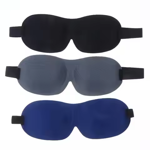 3D Adjustable Breathable Sleep Mask Blocks Light While Allowing Air Circulation For Travel Women Men