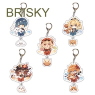 BRISKY Anime Genshin Impact Game Keychain SAYU Yoimiya Kazuha Kamisato Ayaka Rosaria Collection Key Chains