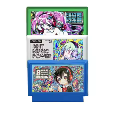 8BIT MUSIC POWER OR MUSIC POWER FINAL OR MUSIC POWER ENCORE Game Cartridge for FC Console 60Pins Vid
