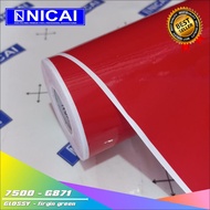 NICAI 7500 - G6814 Sticker Scotlite RED GLOSSY STANDART ROLL