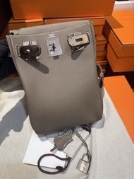 Hermes/愛馬仕 hac a dos大象灰銀扣