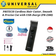 [SG SHOP SELLER] Powerpac PRITECH Cordless Hair Cutter, Smooth &amp; Precise Cut with USB charge (PR-2388)