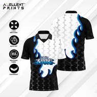 2024 Axellent Prints Fire Street Jersey Blue Jersey Retro Collar Shirt Sublimation Jersey Custom Name Retro Viral